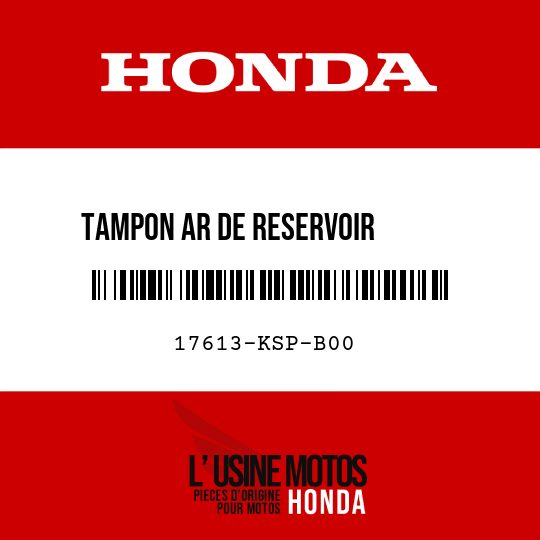 image de 17613-KSP-B00 TAMPON AR DE RESERVOIR       ESSENCE