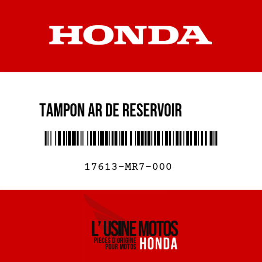 image de 17613-MR7-000 TAMPON AR DE RESERVOIR       ESSENCE