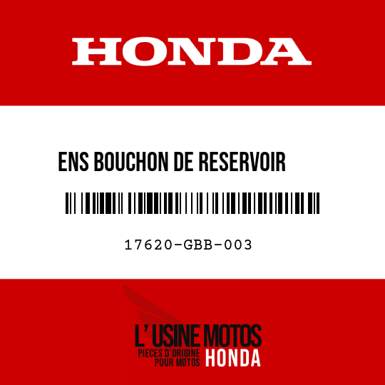 image de 17620-GBB-003 ENS BOUCHON DE RESERVOIR     D'ESSENCE