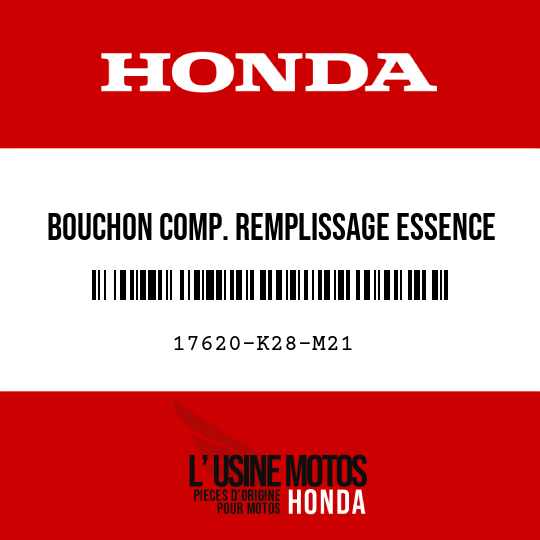 image de 17620-K28-M21 BOUCHON COMP. REMPLISSAGE ESSENCE