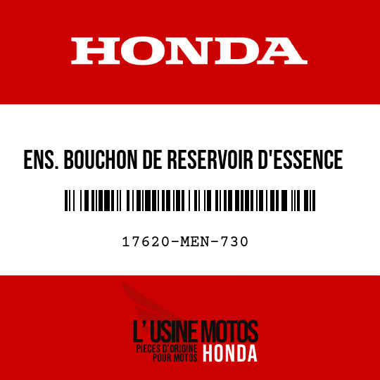 image de 17620-MEN-730 ENS. BOUCHON DE RESERVOIR D'ESSENCE