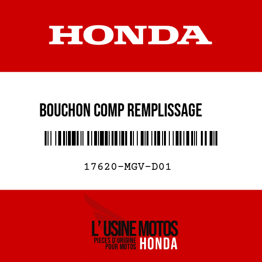 image de 17620-MGV-D01 BOUCHON COMP REMPLISSAGE     ESSENCE