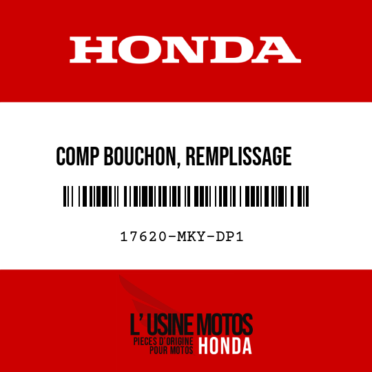 image de 17620-MKY-DP1 COMP BOUCHON, REMPLISSAGE    CARBURANT