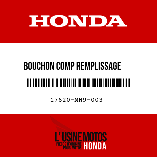 image de 17620-MN9-003 BOUCHON COMP REMPLISSAGE     ESSENCE