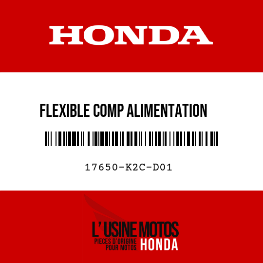 image de 17650-K2C-D01 FLEXIBLE COMP ALIMENTATION   ESSENCE
