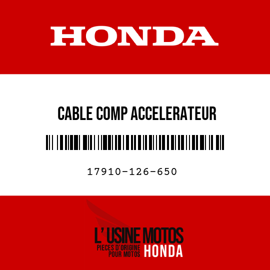 image de 17910-126-650 CABLE COMP ACCELERATEUR