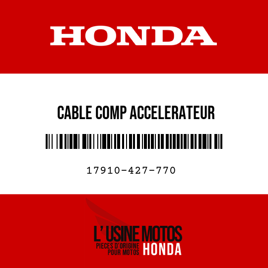 image de 17910-427-770 CABLE COMP ACCELERATEUR