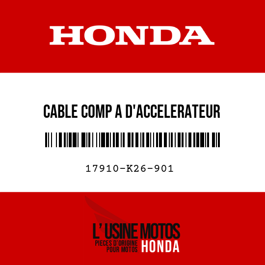 image de 17910-K26-901 CABLE COMP A D'ACCELERATEUR