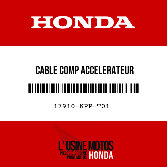 image de 17910-KPP-T01 CABLE COMP ACCELERATEUR