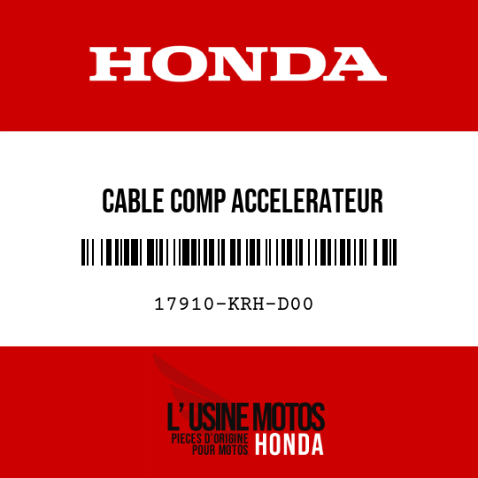 image de 17910-KRH-D00 CABLE COMP ACCELERATEUR