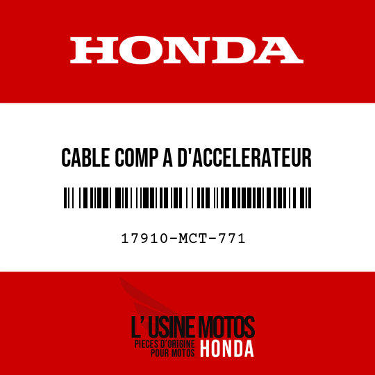 image de 17910-MCT-771 CABLE COMP A D'ACCELERATEUR