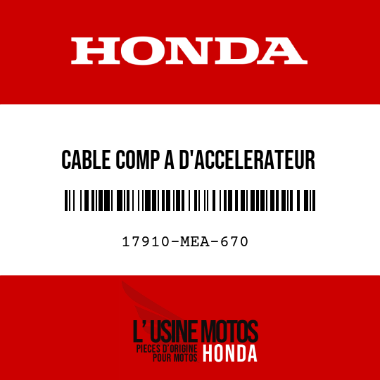image de 17910-MEA-670 CABLE COMP A D'ACCELERATEUR