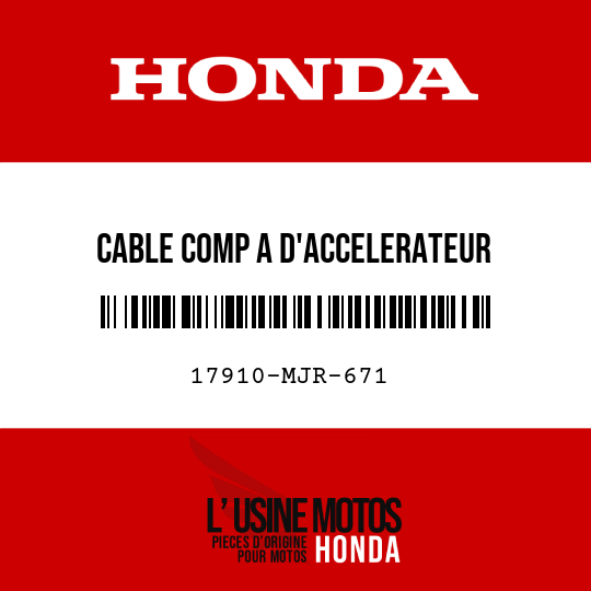 image de 17910-MJR-671 CABLE COMP A D'ACCELERATEUR