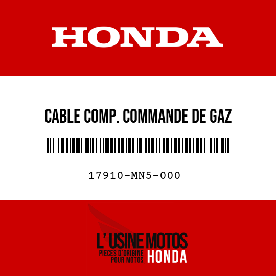 image de 17910-MN5-000 CABLE COMP. COMMANDE DE GAZ DEGUIDON