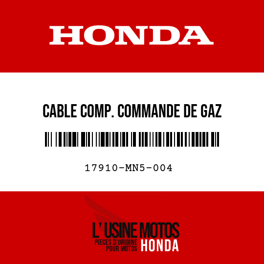 image de 17910-MN5-004 CABLE COMP. COMMANDE DE GAZ DEGUIDON