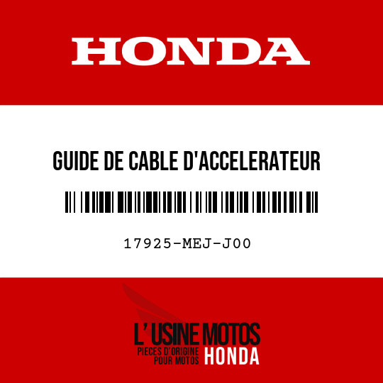 image de 17925-MEJ-J00 GUIDE DE CABLE D'ACCELERATEUR