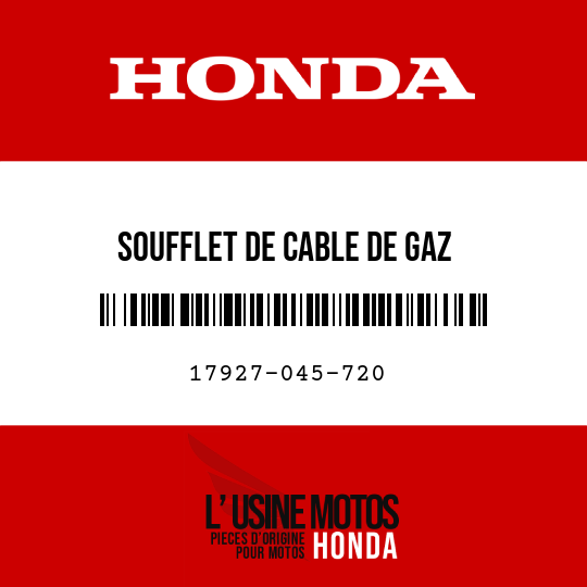 image de 17927-045-720 SOUFFLET DE CABLE DE GAZ