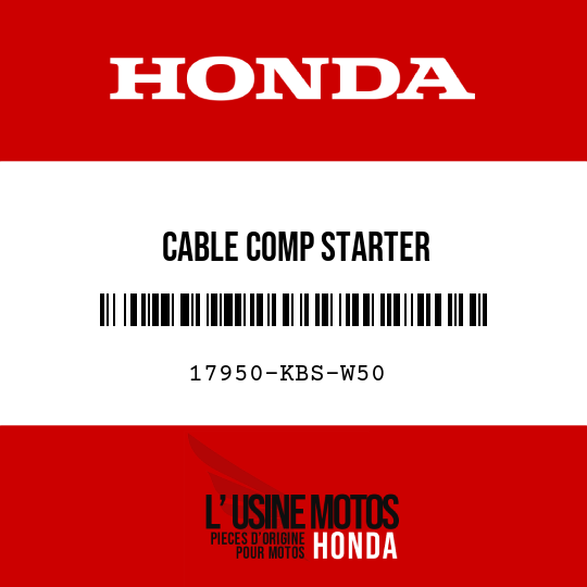 image de 17950-KBS-W50 CABLE COMP STARTER