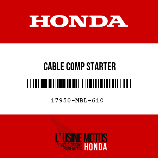 image de 17950-MBL-610 CABLE COMP STARTER