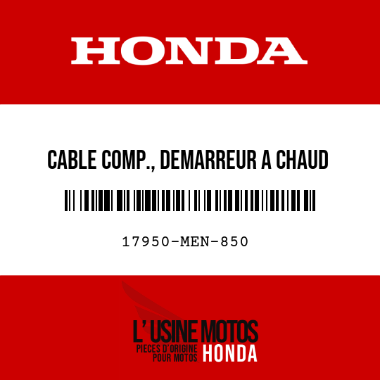 image de 17950-MEN-850 CABLE COMP., DEMARREUR A CHAUD