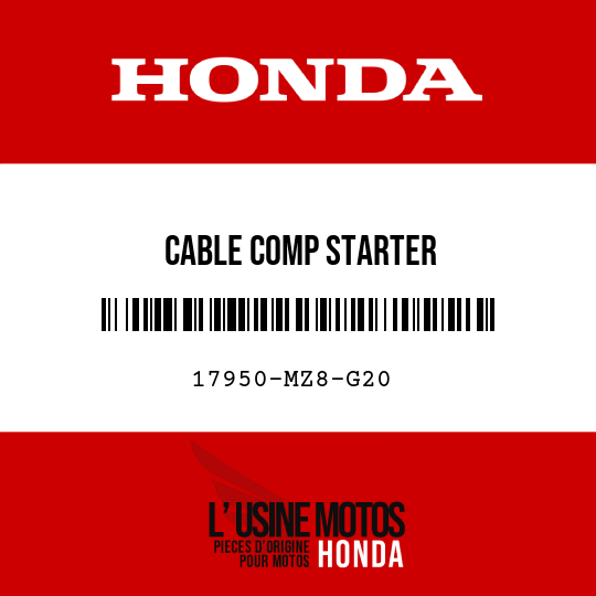 image de 17950-MZ8-G20 CABLE COMP STARTER