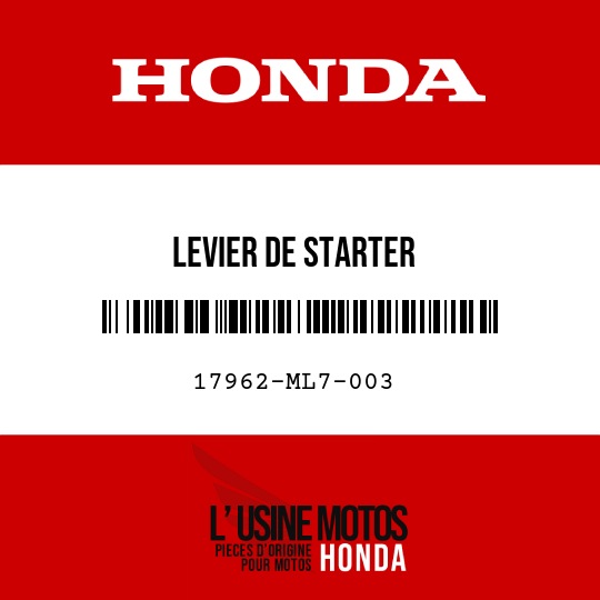 image de 17962-ML7-003 LEVIER DE STARTER
