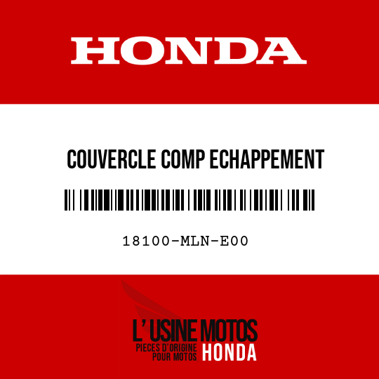 image de 18100-MLN-E00 COUVERCLE COMP ECHAPPEMENT