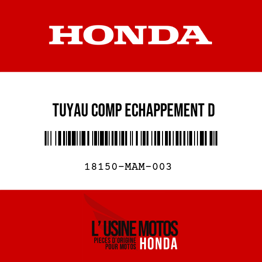 image de 18150-MAM-003 TUYAU COMP ECHAPPEMENT D