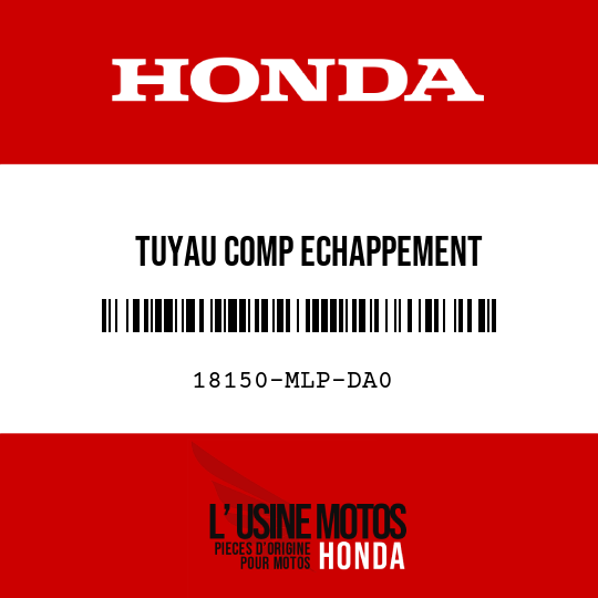 image de 18150-MLP-DA0 TUYAU COMP ECHAPPEMENT
