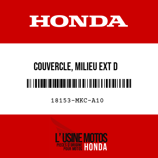 image de 18153-MKC-A10 COUVERCLE, MILIEU EXT D