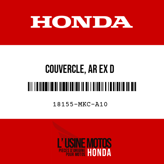 image de 18155-MKC-A10 COUVERCLE, AR EX D