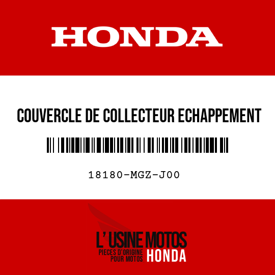 image de 18180-MGZ-J00 COUVERCLE DE COLLECTEUR ECHAPPEMENT
