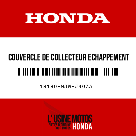 image de 18180-MJW-J40ZA COUVERCLE DE COLLECTEUR ECHAPPEMENT NH436M