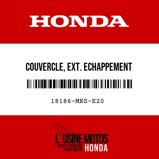 image de 18186-MKS-E20 COUVERCLE, EXT. ECHAPPEMENT
