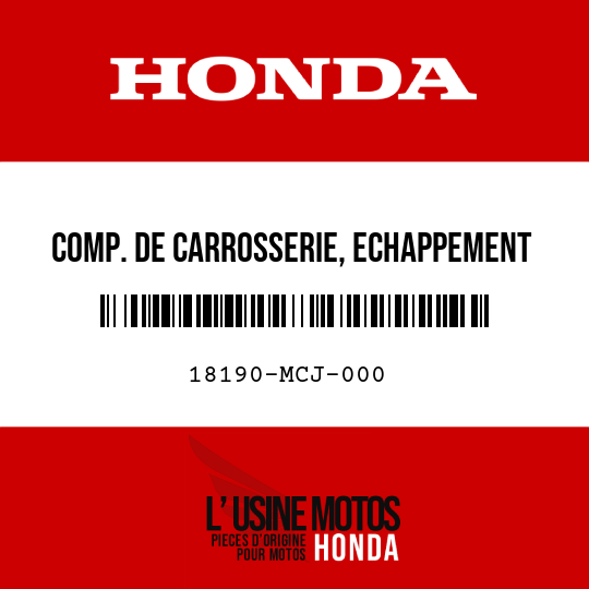 image de 18190-MCJ-000 COMP. DE CARROSSERIE, ECHAPPEMENT