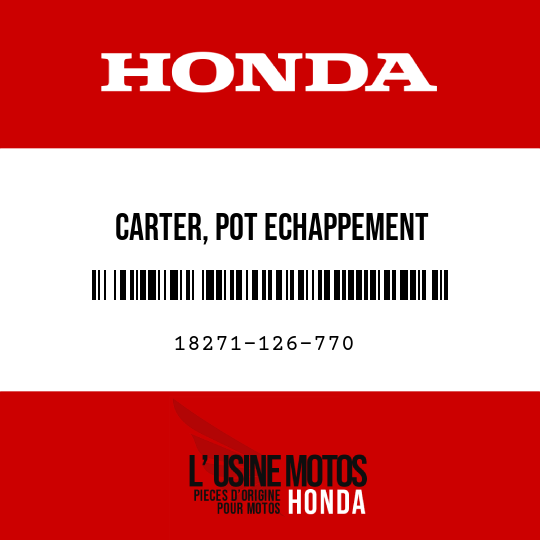image de 18271-126-770 CARTER, POT ECHAPPEMENT