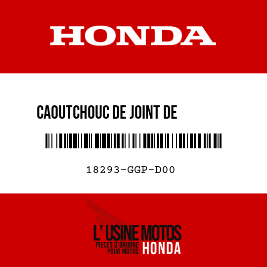 image de 18293-GGP-D00 CAOUTCHOUC DE JOINT DE        PROTECTION