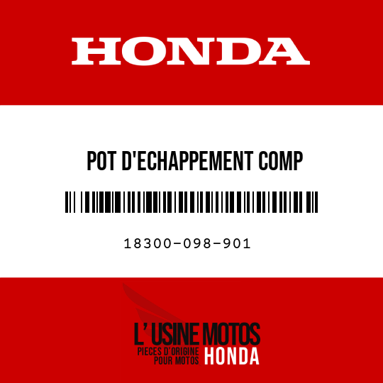 image de 18300-098-901 POT D'ECHAPPEMENT COMP