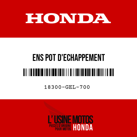 image de 18300-GEL-700 ENS POT D'ECHAPPEMENT
