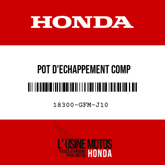image de 18300-GFM-J10 POT D'ECHAPPEMENT COMP