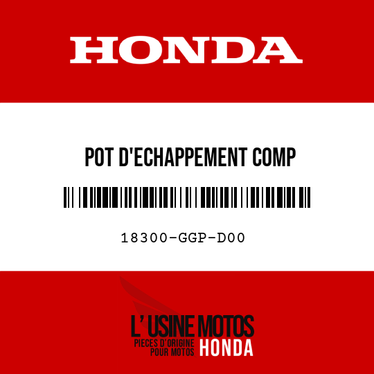image de 18300-GGP-D00 POT D'ECHAPPEMENT COMP