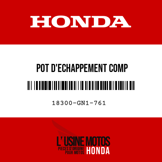 image de 18300-GN1-761 POT D'ECHAPPEMENT COMP