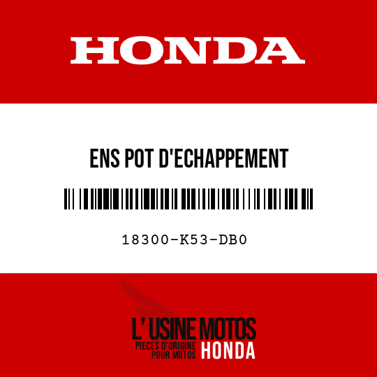 image de 18300-K53-DB0 ENS POT D'ECHAPPEMENT