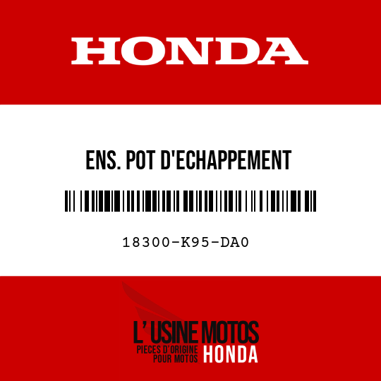 image de 18300-K95-DA0 ENS. POT D'ECHAPPEMENT