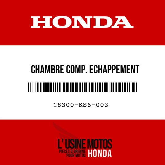 image de 18300-KS6-003 CHAMBRE COMP. ECHAPPEMENT