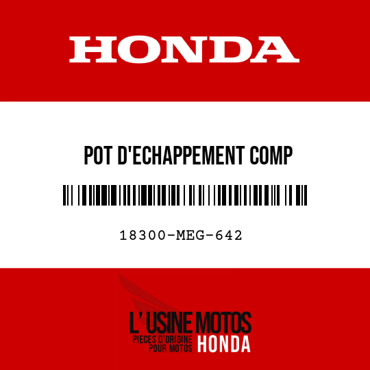 image de 18300-MEG-642 POT D'ECHAPPEMENT COMP