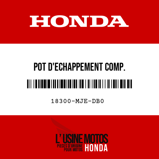 image de 18300-MJE-DB0 POT D'ECHAPPEMENT COMP.