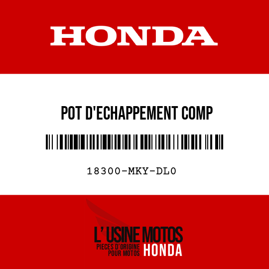 image de 18300-MKY-DL0 POT D'ECHAPPEMENT COMP