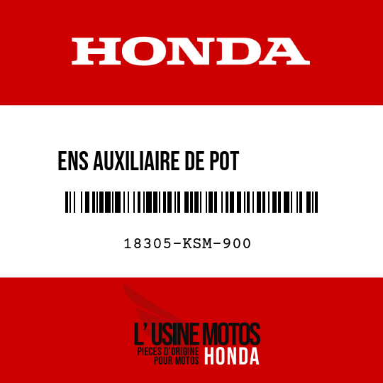 image de 18305-KSM-900 ENS AUXILIAIRE DE POT        ECHAPPEMENT