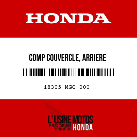 image de 18305-MGC-000 COMP COUVERCLE, ARRIERE